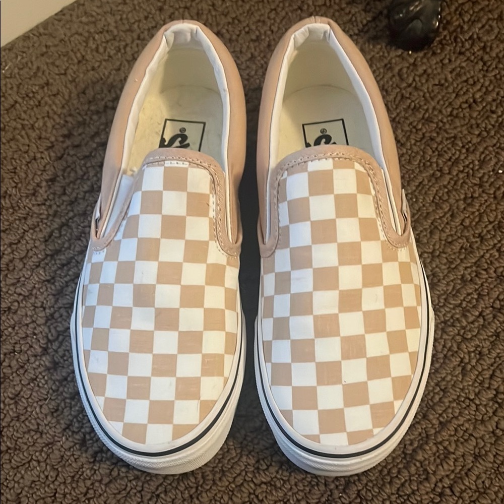 Classic slip on checkerboard Vans NWOT